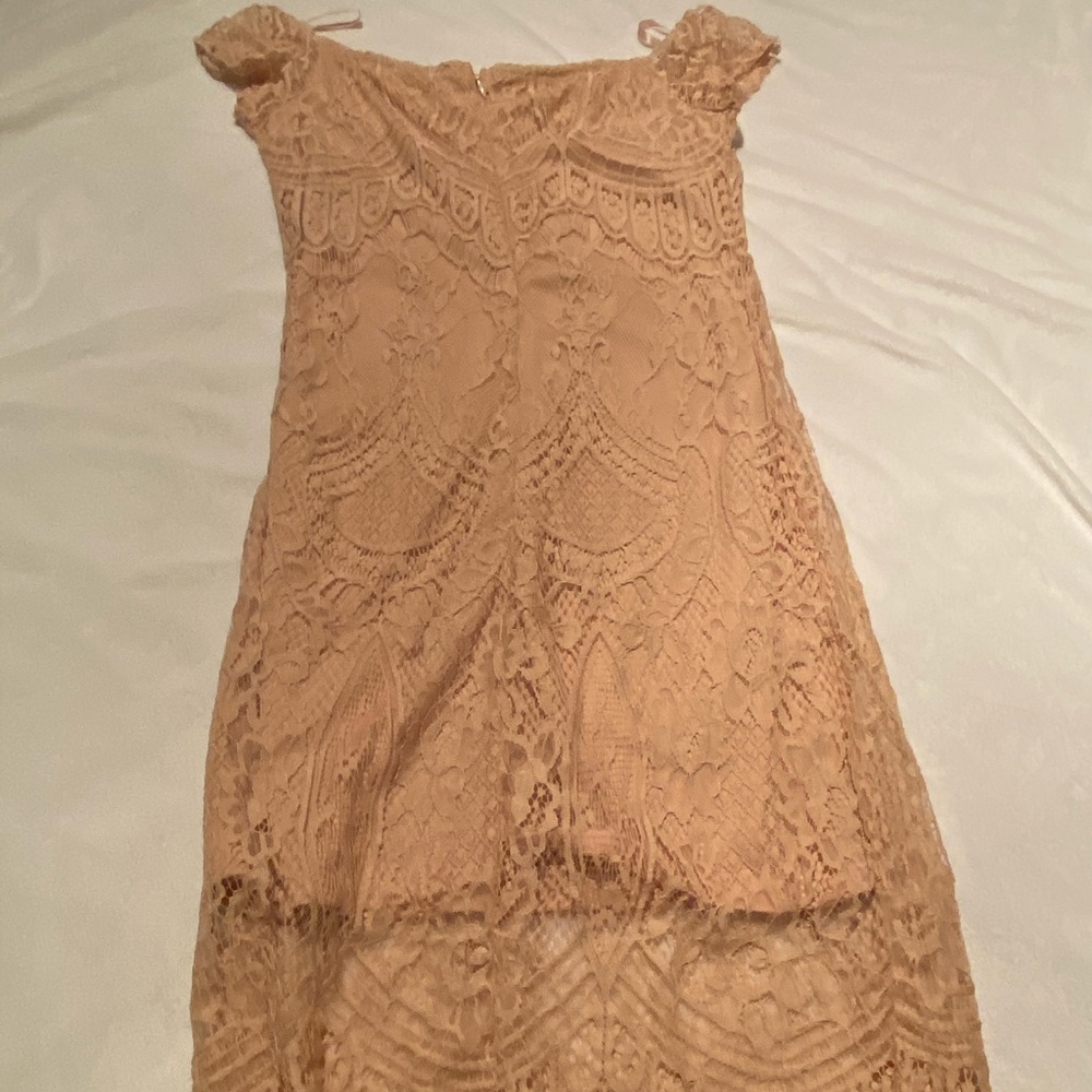 Love, Fire off the shoulder blush dress - Picture 8 of 8